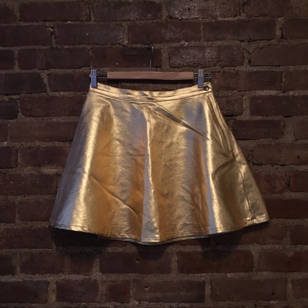 Gold circle skirt